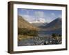 Overbeck Flows into Lake Wastwater, Great Gable 2949 Ft in Centre, Lake District National Park, Cum-James Emmerson-Framed Photographic Print