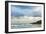 Overcast Sky above Waves Breaking at Beach-Norbert Schaefer-Framed Photographic Print