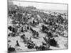 Overcrowded Beach at Margate, Kent-null-Mounted Photographic Print