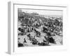 Overcrowded Beach at Margate, Kent-null-Framed Photographic Print