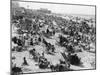 Overcrowded Beach at Margate, Kent-null-Mounted Photographic Print