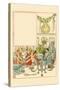 Overeating and Overdrinking, Christmas Turned Away Dried Fish as Unfit for a Gentleman-Walter Crane-Stretched Canvas