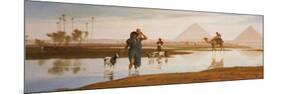 Overflow of the Nile, with the Pyramids-Frederick Goodall-Mounted Giclee Print