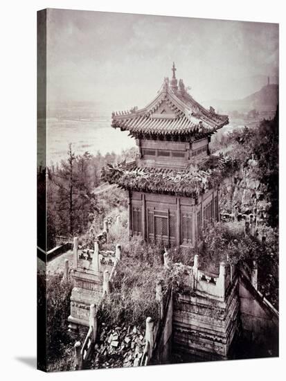 Overgrown Pagoda, C.1855-65-John Thomson-Stretched Canvas