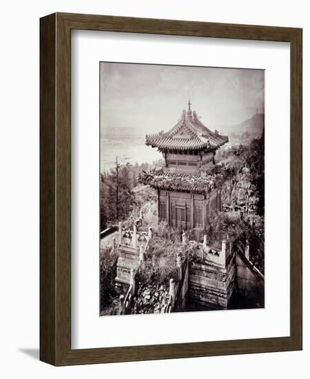 Overgrown Pagoda, C.1855-65-John Thomson-Framed Giclee Print