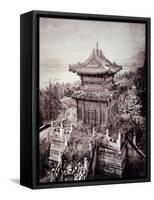 Overgrown Pagoda, C.1855-65-John Thomson-Framed Stretched Canvas