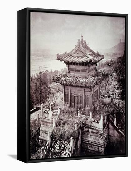 Overgrown Pagoda, C.1855-65-John Thomson-Framed Stretched Canvas