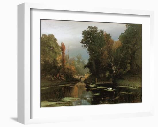 Overgrown Pond (Gatchina Par), 1878-Juli Julievich Klever-Framed Giclee Print