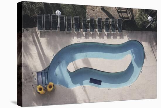 Overhead Myrtle Beach Pool-null-Stretched Canvas
