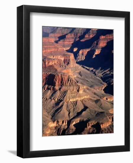 Overhead of South Rim of Canyon, Grand Canyon National Park, U.S.A.-Mark Newman-Framed Photographic Print