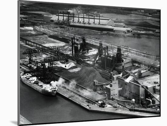 Overhead of Steel Manufacturing Plant-null-Mounted Photographic Print