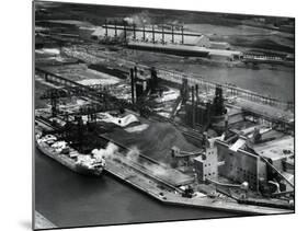 Overhead of Steel Manufacturing Plant-null-Mounted Photographic Print