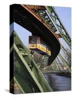 Overhead Railway over Th River Wupper, Wuppertal, North Rhine-Westphalia, Germany, Europe-Hans Peter Merten-Stretched Canvas