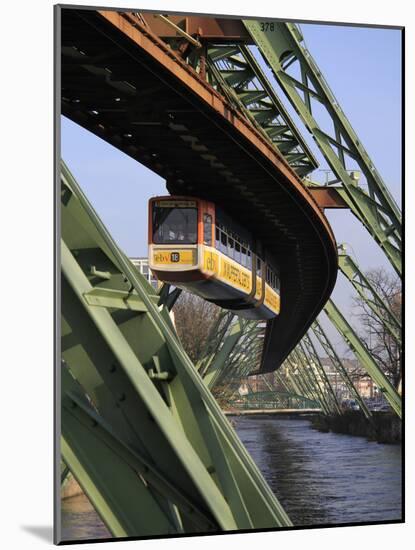 Overhead Railway over Th River Wupper, Wuppertal, North Rhine-Westphalia, Germany, Europe-Hans Peter Merten-Mounted Photographic Print
