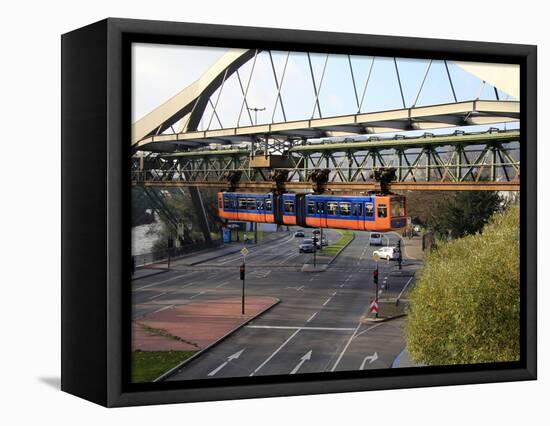 Overhead Railway, Wuppertal, North Rhine-Westphalia, Germany, Europe-Hans Peter Merten-Framed Stretched Canvas