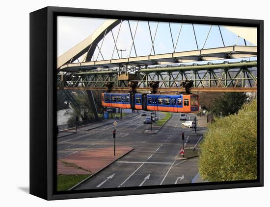 Overhead Railway, Wuppertal, North Rhine-Westphalia, Germany, Europe-Hans Peter Merten-Framed Stretched Canvas