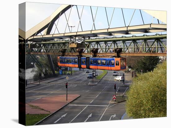 Overhead Railway, Wuppertal, North Rhine-Westphalia, Germany, Europe-Hans Peter Merten-Stretched Canvas