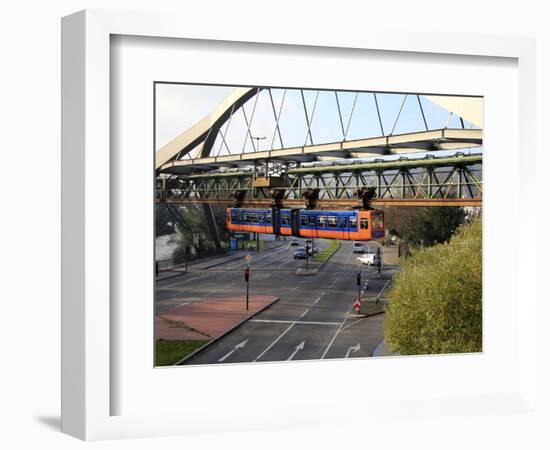 Overhead Railway, Wuppertal, North Rhine-Westphalia, Germany, Europe-Hans Peter Merten-Framed Photographic Print