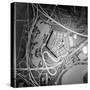 Overhead View of a Model of the Pentagon Building-null-Stretched Canvas