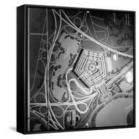 Overhead View of a Model of the Pentagon Building-null-Framed Stretched Canvas