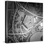 Overhead View of a Model of the Pentagon Building-null-Stretched Canvas