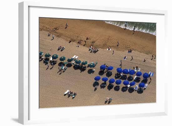 Overhead View of Acapulco Beach-Danny Lehman-Framed Photographic Print