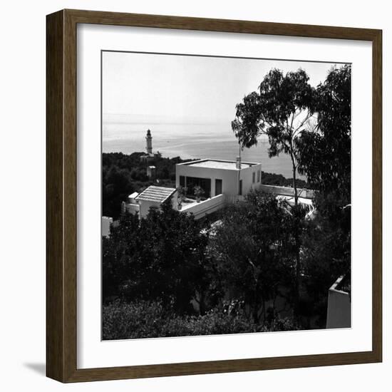 Overhead View of Author W. Somerset Maugham's Villa Mauresque-null-Framed Photographic Print
