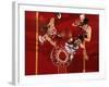 Overhead View of Boys High School Basketball Action-null-Framed Photographic Print