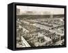 Overhead View of Chicago Stockyards-null-Framed Stretched Canvas