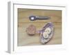 Overhead View of Ice Cream and Sprinkles on Table-Demelzaandreoli-Framed Photographic Print