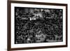 Overhead View of Men Relaxing on 36th Street, Between Eighth and Ninth Aves.-Margaret Bourke-White-Framed Photographic Print