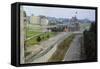 Overhead View of the Berlin Wall-null-Framed Stretched Canvas