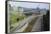 Overhead View of the Berlin Wall-null-Framed Stretched Canvas