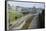 Overhead View of the Berlin Wall-null-Framed Stretched Canvas