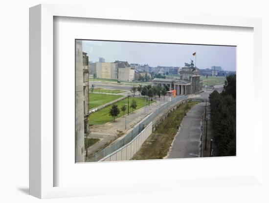 Overhead View of the Berlin Wall-null-Framed Photographic Print