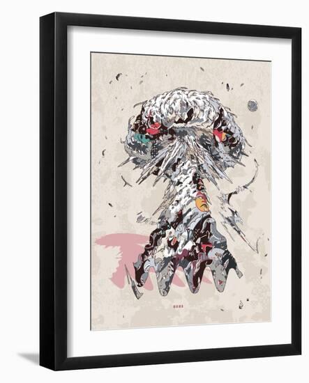 Overheated Structure-HR-FM-Framed Art Print