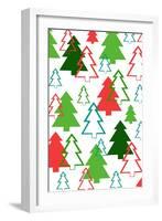 Overlaid Christmas Trees, 2017-Louisa Hereford-Framed Giclee Print