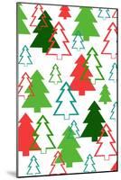 Overlaid Christmas Trees, 2017-Louisa Hereford-Mounted Giclee Print