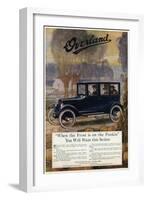 Overland Advert 1920-null-Framed Art Print