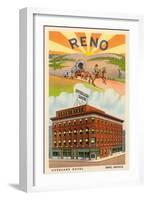 Overland Hotel, Reno, Nevada-null-Framed Art Print