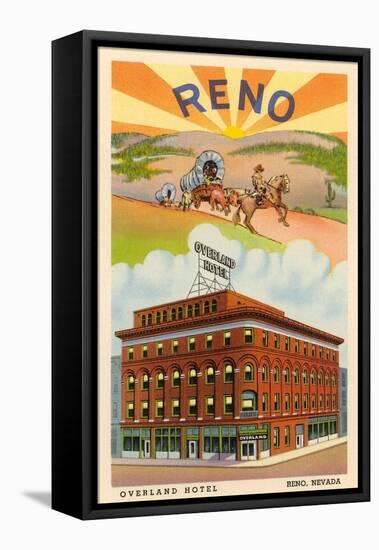 Overland Hotel, Reno, Nevada-null-Framed Stretched Canvas