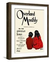 Overland Monthly, 28Th Year Anniversary Number... July 1895-Maynard Dixon-Framed Art Print