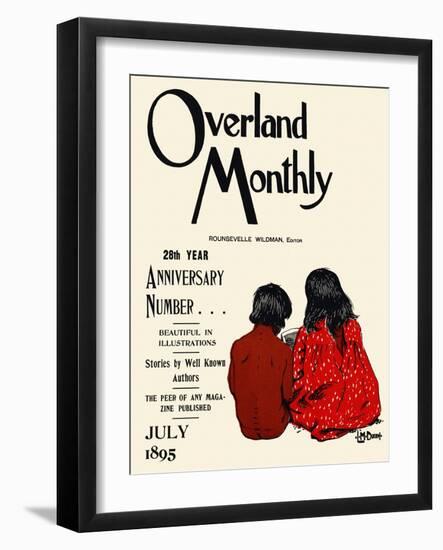 Overland Monthly, 28Th Year Anniversary Number... July 1895-Maynard Dixon-Framed Art Print