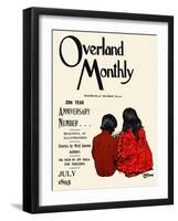 Overland Monthly, 28th Year Anniversary Number... July 1895-Maynard Dixon-Framed Art Print