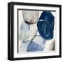 Overlapping Blue Shapes I-Tom Reeves-Framed Art Print