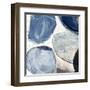 Overlapping Blue Shapes II-Tom Reeves-Framed Art Print