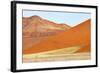 Overlapping Orange Sand Dunes of the Ancient Namib Desert Near Sesriem-Lee Frost-Framed Photographic Print