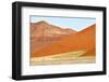 Overlapping Orange Sand Dunes of the Ancient Namib Desert Near Sesriem-Lee Frost-Framed Photographic Print