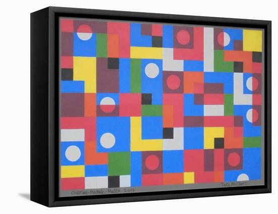 Overlay-Module-Malta, 2017-Peter McClure-Framed Stretched Canvas