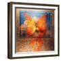 Overlaying Butterflies and Text-Colin Anderson-Framed Photographic Print